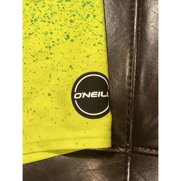 New O'NEILL Swim Trunks Boardshorts Green Blue HYPERFREAK Mens 34 Stretch Pocket - Picture 3 of 6